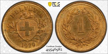 1929 B 1 Rap MS64RB