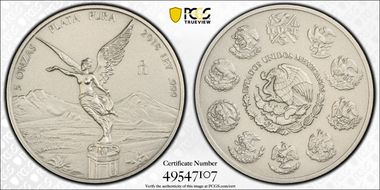2018-Mo 5 Onza Libertad Ag - Antiqued SP70