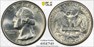 1940-S 25C MS65+ 