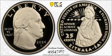2024-S 25C Zitkala-Ša First Strike PR70DCAM