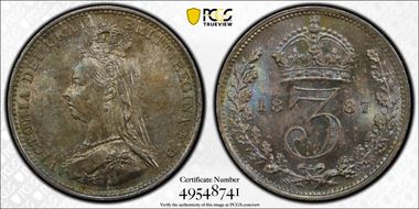 1887 3D S-3931 Jubilee Head MS64