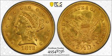 1873 $2.50 Closed 3 MS63