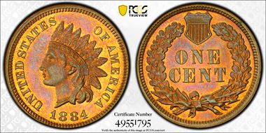 1884 1C MS65RB