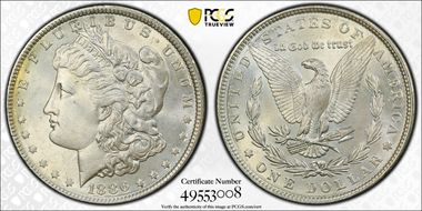 1886 $1 MS64