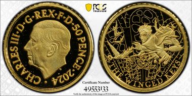2024 50p The Winged Keys Au PR69DCAM