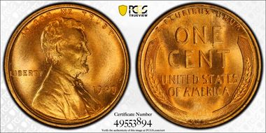 1909 VDB 1C MS67+ RD