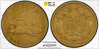 1856 1C Flying Eagle PR64