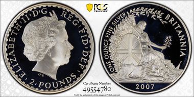2007 £2 S-BF11 Britannia Ag PR69DCAM