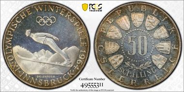 1964 50 Sch Olympics KM-2896 PR68CAM