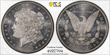 1885 $1 MS64DMPL