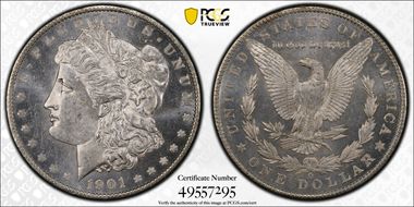 1901-O $1 MS63PL