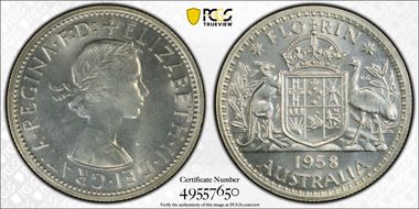 1958(m) Florin PR65