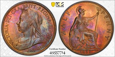 1898 1/2D S-3962 MS63RB