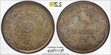 1916-D 1/2 Mk J-16 MS65