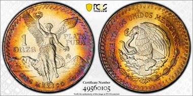 1984-Mo Onza Libertad Ag MS67