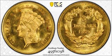 1879 $3 MS64