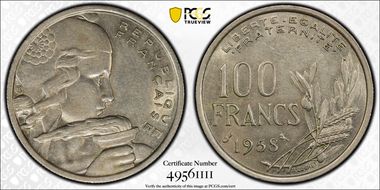 1958 100 Fr Gad-897 F-450 Chouette AU58