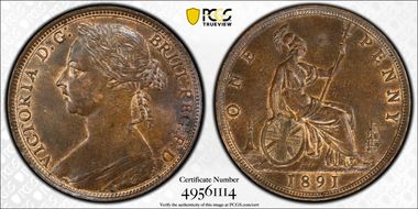 1891 1D S-3954 MS61BN