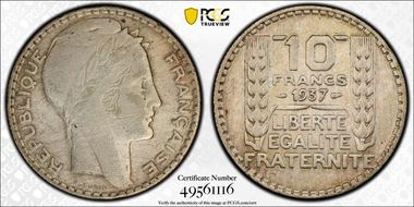 1937 10 Fr Gad-801 F-360 N1