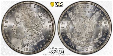 1885-CC $1 MS63+ 
