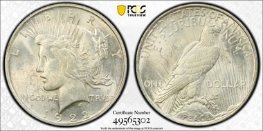 1922-D $1 VAM 4 Doubled Motto MS61