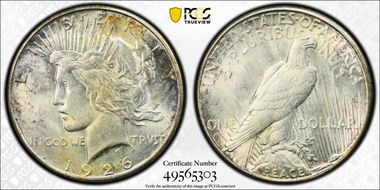 1926-S $1 VAM 3D Overpolished Die AU58