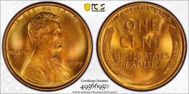 1909 1C Lincoln MS67RB