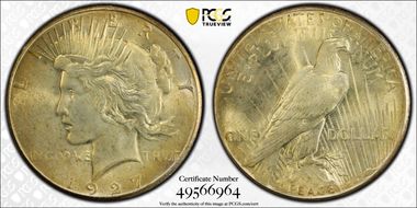 1927 $1 MS65+