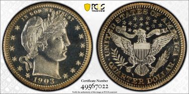 1903 25C PR67