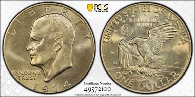 1974 $1 MS66