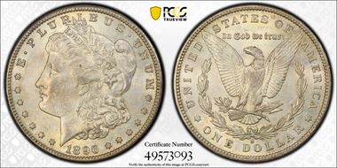 1896-S $1 AU58