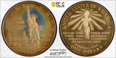 1986-S $1 Statue Of Liberty PR67CAM