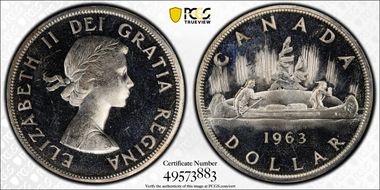 1963 S$1 PL65CAM