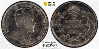 1906 5C Narrow Date N1