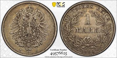 1880-H Mark J-9 AU53