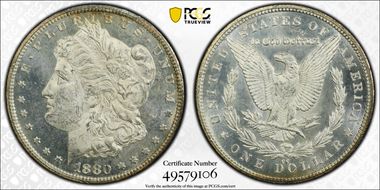 1880-CC $1 MS62PL