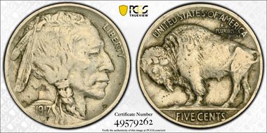 1917 5C 2 Feathers, FS-401 VF25