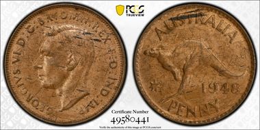 1948 Y. (p) 1D MS63RB