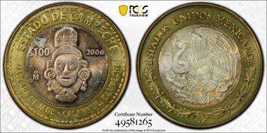 2006-Mo 100 P Estado de Campeche MS65