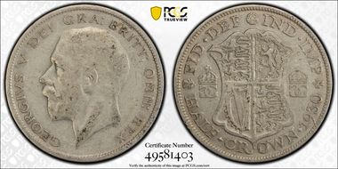 1930 1/2 Cr S-4037 VF25