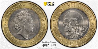 2016 £2 S-K40 Shakespeare Tragedies N1