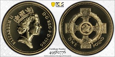 1996 £1 S-J11 N. Irish Design MS68