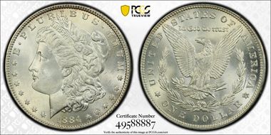 1884 $1 MS64