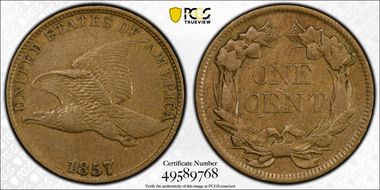 1857 1C Flying Eagle XF45