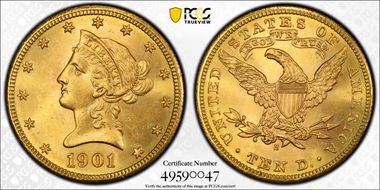 1901-S $10 MS64