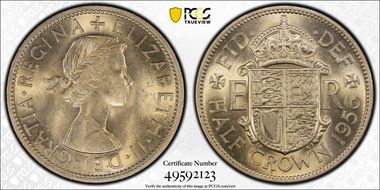 1956 1/2 Cr S-4145 MS64