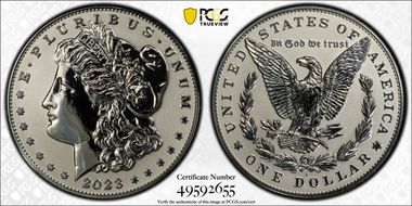 2023-S $1 Morgan Dollar Rev PR Two-Coin Reverse Proof Set PR68