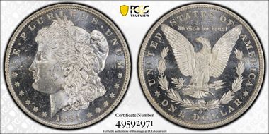 1891-O $1 MS64DMPL