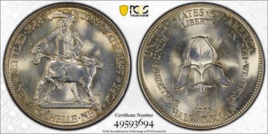 1938 50C New Rochelle MS65