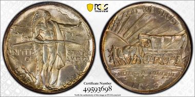 1933-D 50C Oregon MS66+